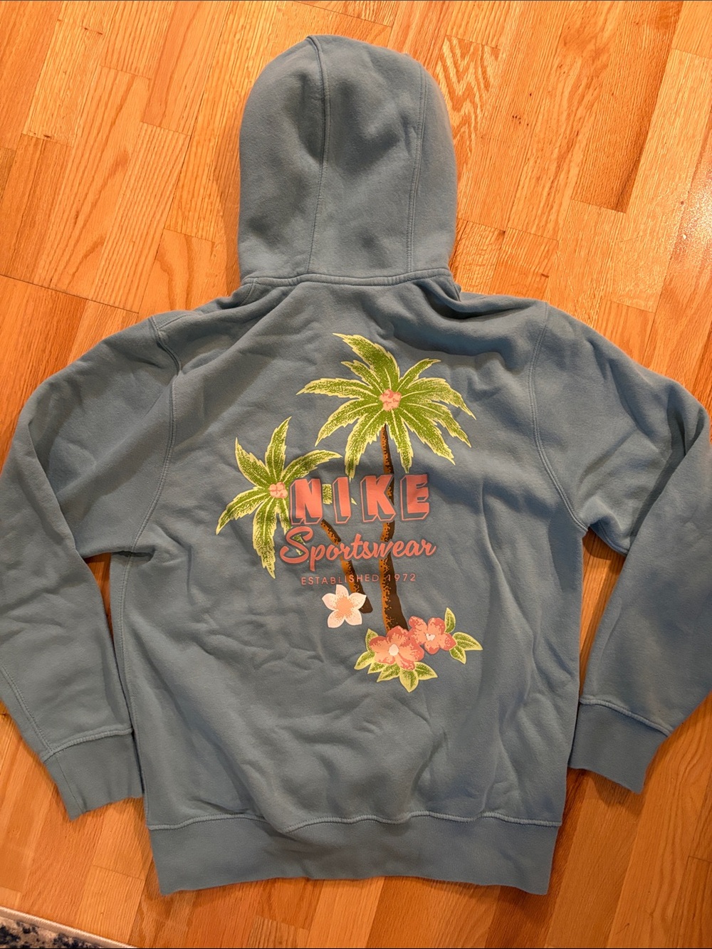 Nike Sportswear Light Blue Full-Zip Hoodie